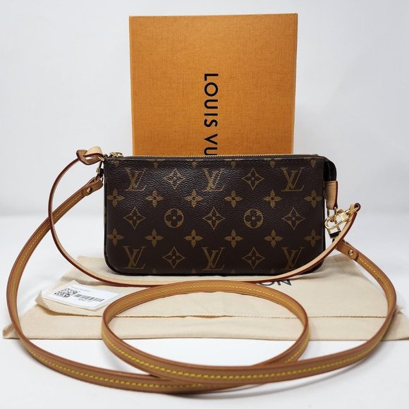 Brand New Louis Vuitton Monogram Pochette Accessoires w/ Crossbody M40712 - Picture 1 of 12